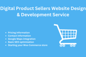 Digital Product Sellers Website Design & Development Service