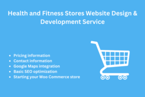 Health and Fitness Stores Website Design & Development Service