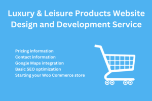 Luxury & Leisure Products Website Design & Development Service