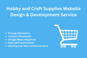 Hobby and Craft Supplies Website Design & Development Service